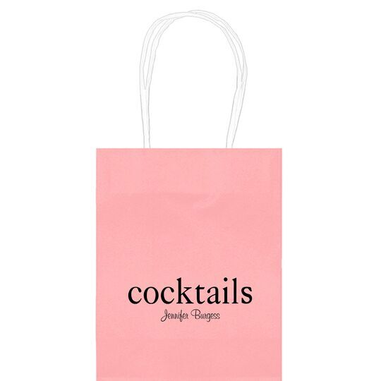 Big Word Cocktails Mini Twisted Handled Bags